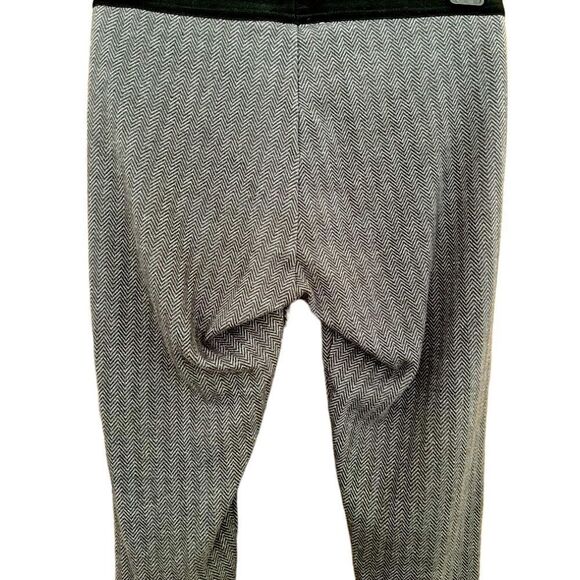 GAP gray/black herringbone pattern elastic waistband stretchy leggings size XS - Picture 3 of 4